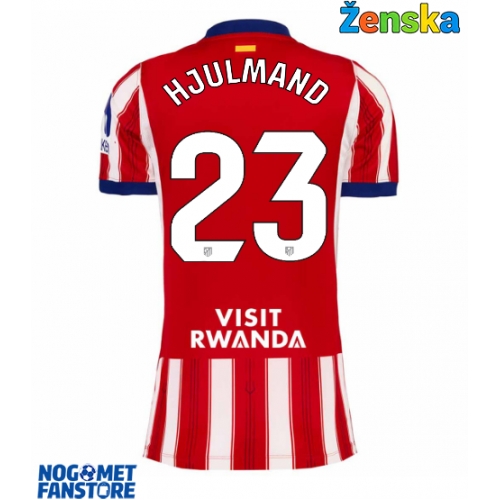 Atletico Madrid Morten Hjulmand #23 Domaci Dres za Ženska 2026-27 Kratak Rukav